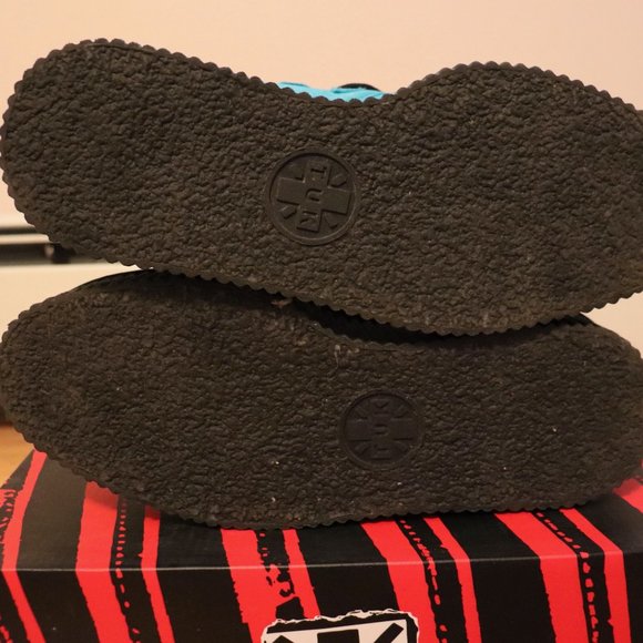 Tuk Suede Creeper Argan Blue Men's Sz.6 Women's Sz.8 Used Platform - Picture 8 of 12